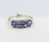 9ct Gold Tanzanite & Diamond ring SYR7993T