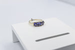 9ct Gold Tanzanite & Diamond ring SYR7993T