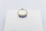 9ct Gold Tanzanite & Diamond ring SYR7993T