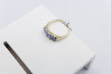9ct Gold Tanzanite & Diamond ring SYR7993T