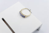 9ct Gold Tanzanite & Diamond ring SYR7993T