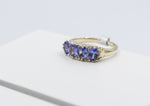 9ct Gold Tanzanite & Diamond ring SYR7993T
