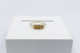 9ct Gold Citrine & Diamond ring SYR7987C