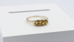9ct Gold Citrine & Diamond ring SYR7987C