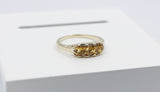 9ct Gold Citrine & Diamond ring SYR7987C