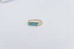 9ct Gold Arizona Turquoise Ring CYR8117