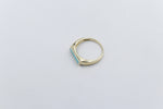 9ct Gold Arizona Turquoise Ring CYR8117