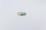 9ct Gold Arizona Turquoise Ring CYR8117