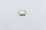 9ct Gold Arizona Turquoise Ring CYR8117