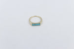 9ct Gold Arizona Turquoise Ring CYR8117