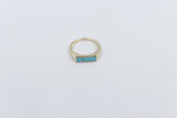 9ct Gold Arizona Turquoise Ring CYR8117