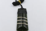 9ct Gold set New Zealand Greenstone Toki SJ08