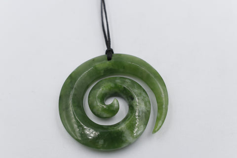 New Zealand Greenstone Koru 45mm