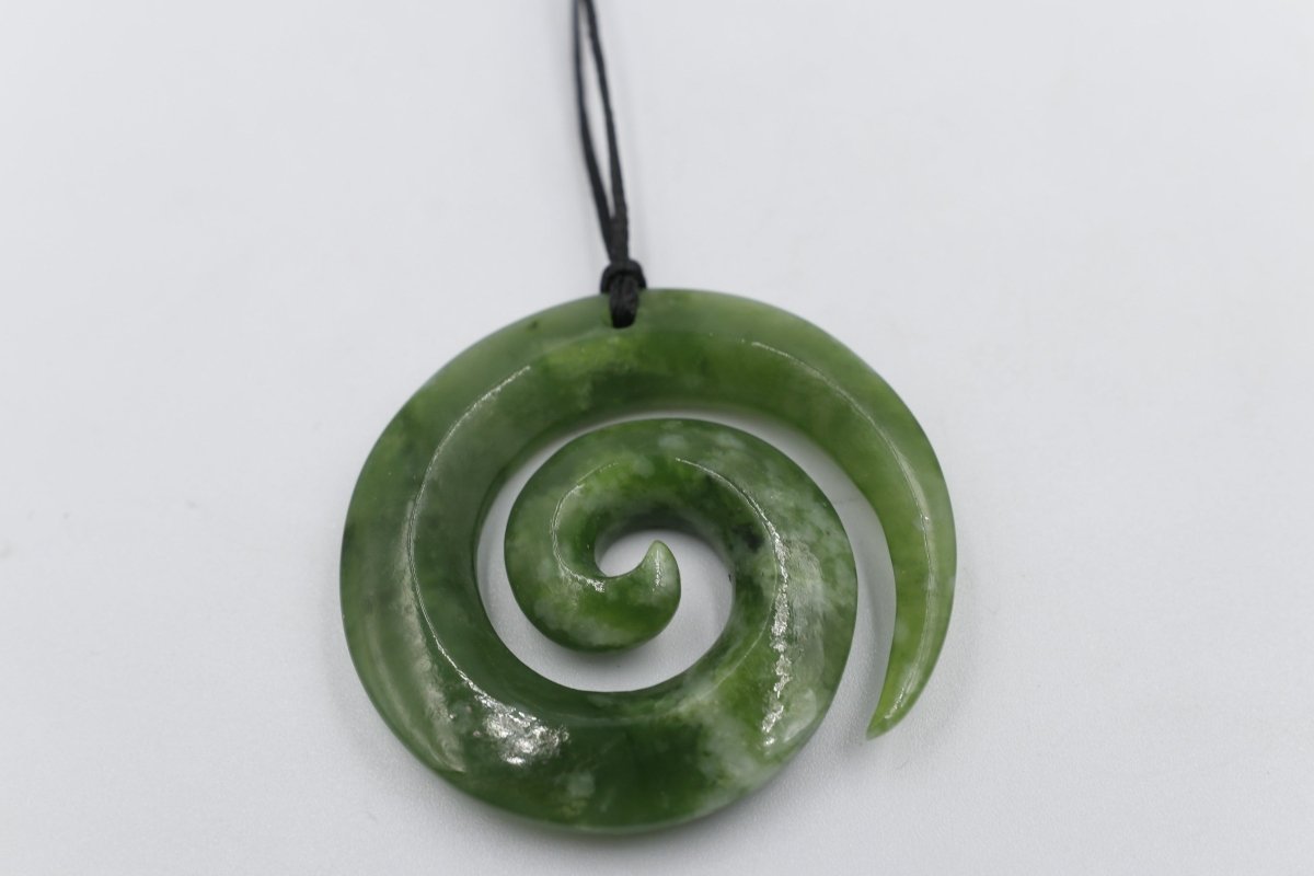 New Zealand Greenstone Koru 45mm
