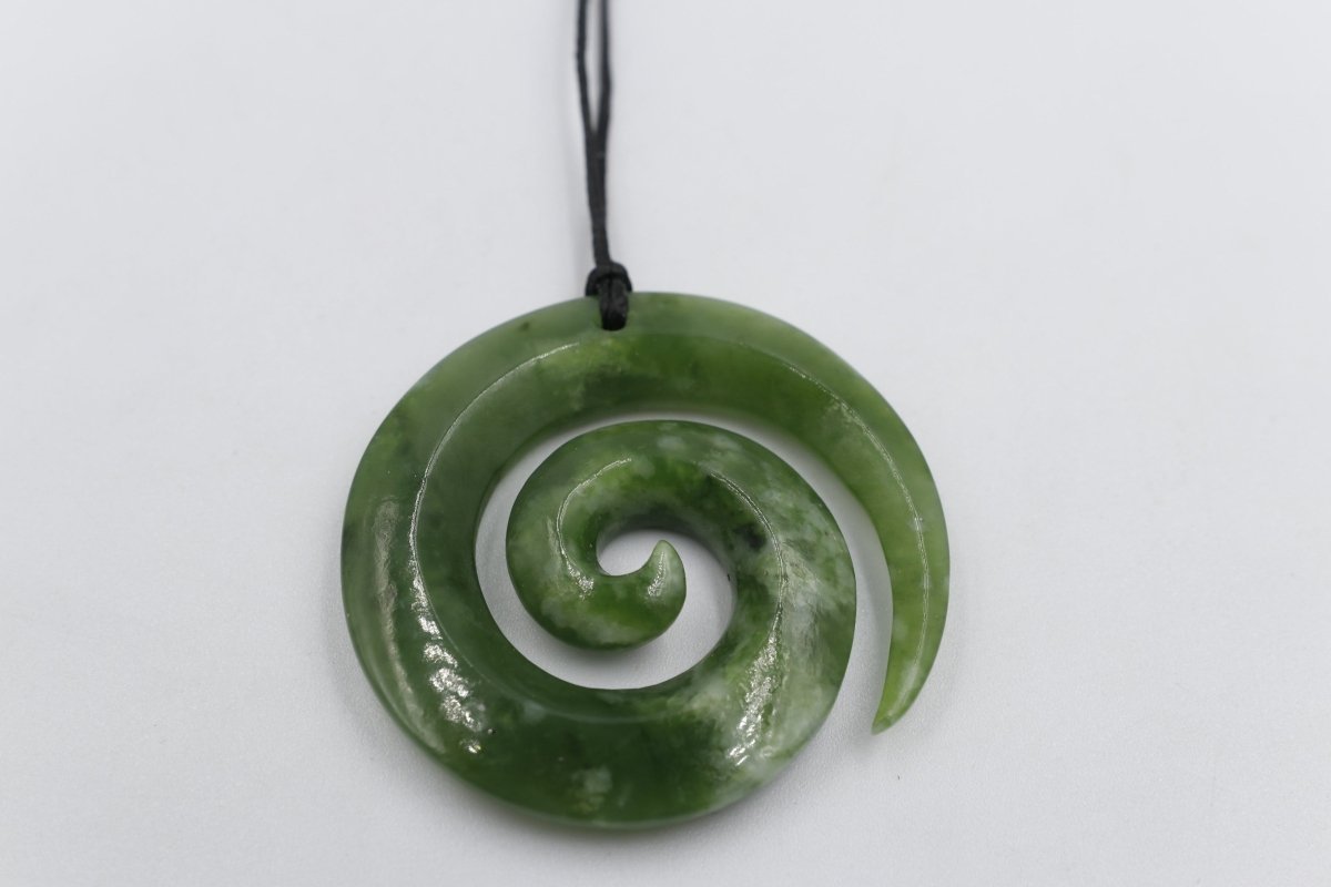 New Zealand Greenstone Koru 45mm