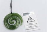 New Zealand Greenstone Koru 45mm