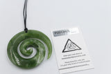 New Zealand Greenstone Koru 45mm