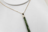 9ct Gold Set New Zealand Greenstone  SJ109