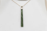 9ct Gold Set New Zealand Greenstone  SJ109