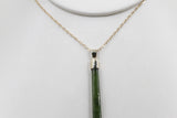 9ct Gold Set New Zealand Greenstone  SJ109