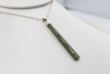 9ct Gold Set New Zealand Greenstone  SJ109