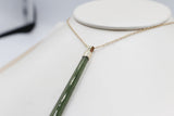 9ct Gold Set New Zealand Greenstone  SJ109
