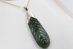 9ct Gold set New Zealand Greenstone Toki SJ15