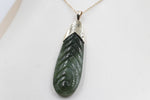 9ct Gold set New Zealand Greenstone Toki SJ15