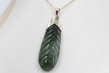 9ct Gold set New Zealand Greenstone Toki SJ15