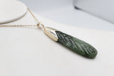 9ct Gold set New Zealand Greenstone Toki SJ15