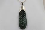9ct Gold set New Zealand Greenstone Toki SJ15