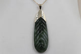 9ct Gold set New Zealand Greenstone Toki SJ15