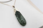 9ct Gold set New Zealand Greenstone Toki SJ15