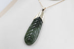 9ct Gold set New Zealand Greenstone Toki SJ15
