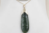 9ct Gold set New Zealand Greenstone Toki SJ15