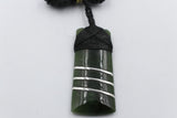 Stg Silver set New Zealand Greenstone Toki SJ08S