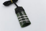 Stg Silver set New Zealand Greenstone Toki SJ08S