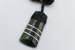 Stg Silver set New Zealand Greenstone Toki SJ08S