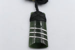 Stg Silver set New Zealand Greenstone Toki SJ08S