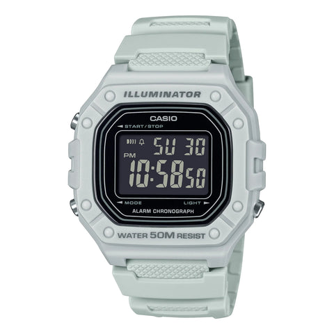 Casio Digital  50m WR Watch - W218H-8B
