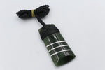 Stg Silver set New Zealand Greenstone Toki SJ08S