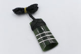 Stg Silver set New Zealand Greenstone Toki SJ08S