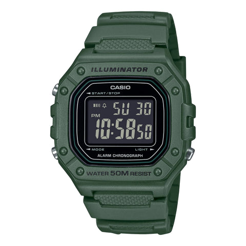 Casio Digital  50m WR Watch - W218H-3B