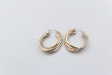 9ct Gold 3 tone crossover Earrings 200BC698/9900
