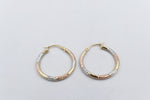 9ct Gold three tone Hoops 00OBS519901