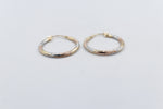 9ct Gold three tone Hoops 00OBS519901