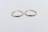 9ct Gold three tone Hoops 00OBS519901