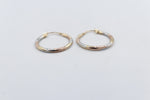 9ct Gold three tone Hoops 00OBS519901