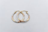 9ct Gold three tone Hoops 00OBS519901
