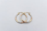 9ct Gold three tone Hoops 00OBS519901